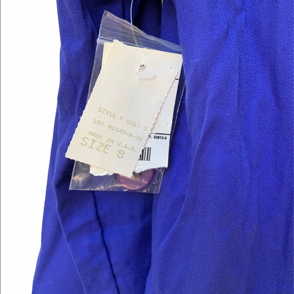 Vintage 80s Liz Baker Essentials Purple Blazer 8 - Picture 4 of 7